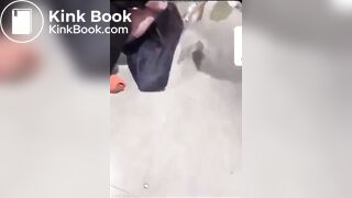 Woman poops during a fight