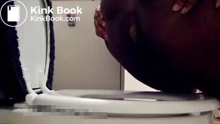 Ebony and white girls toilet