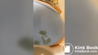 Sexy Young White Girl Sky Blue Panty Poop