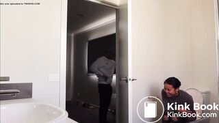 Fake toilet couple prank