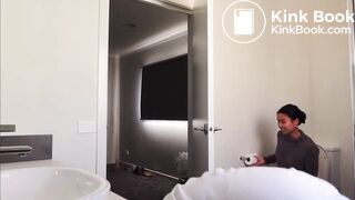 Fake toilet couple prank
