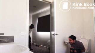 Fake toilet couple prank