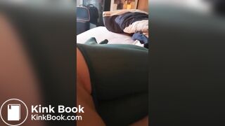 Women farts loudly in pantyhose