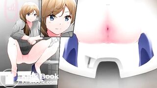 Anime girl shit in the toilet