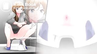 Anime girl shit in the toilet