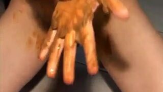 Vintage scat brunette