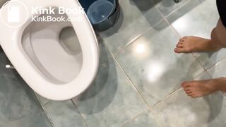 sexy mistress has diarrhea on toilet POV