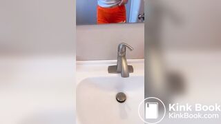 Big soft poop into a container