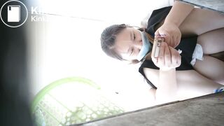 spy camera asian girl pee and shit.video_905