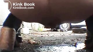 dump behind a truck