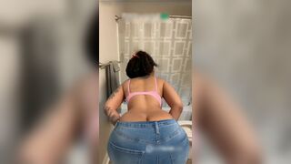 Hot Black Girl Panty Poop Jeans
