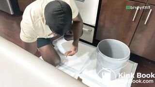 Slave tries scat in mouth