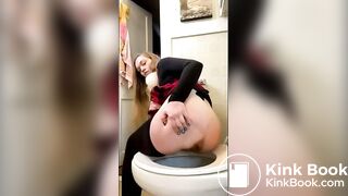 Girl lets us watch her go pooping
