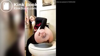 Girl lets us watch her go pooping