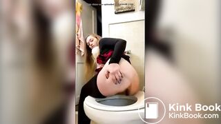 Girl lets us watch her go pooping