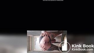 Aussie babe shitting and pissing in public toilet