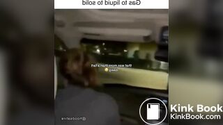 Girl sharts herself in car