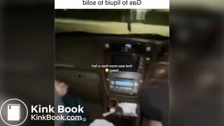 Girl sharts herself in car