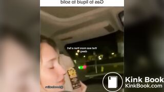 Girl sharts herself in car