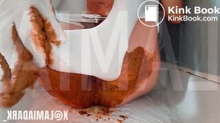 Shitting on my stockings @lamiadark_