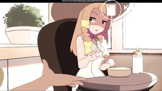 selene and lilie pooping diapers