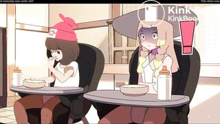 selene and lilie pooping diapers