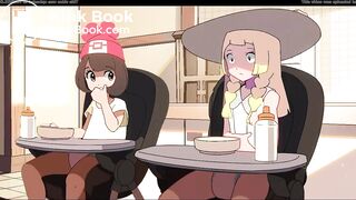 selene and lilie pooping diapers