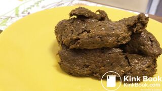 Hot girl shitting on plate - video 20
