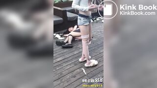 girl diarrhea accident