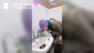 Naughty Ashram Sink Shit Cum - video 2