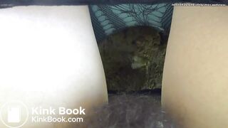 Massive shit explosion in fishnets