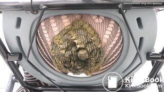 Massive shit explosion in fishnets