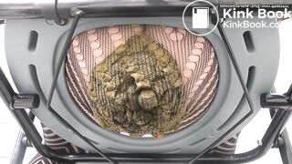 Massive shit explosion in fishnets