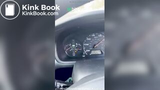 Womsn pooping outside public in nature