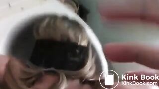 French Slut Eat shit from toilet