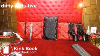 Dirty with shit eating, pee and vomit in the red room