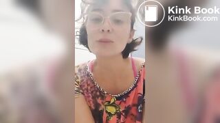 Brazilian girl pooping in toilet - video 2