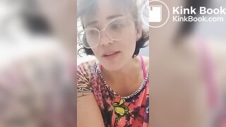 Brazilian girl pooping in toilet - video 2