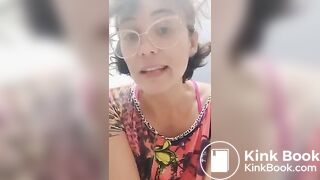 Brazilian girl pooping in toilet - video 2