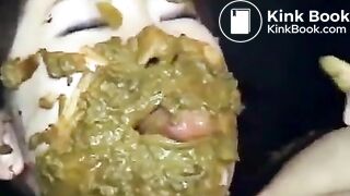 Asian woman shits on her friend's face