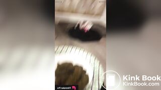Hot girl shitting on plate - video 18