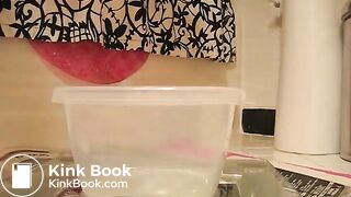 Hot girl shitting in container - video 7