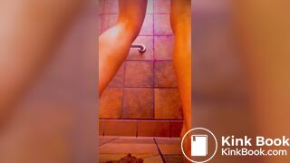 sexy bitch takes a huge shit