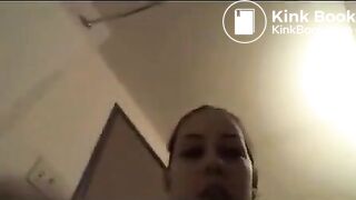 Naughty girl first time scat smearing,,