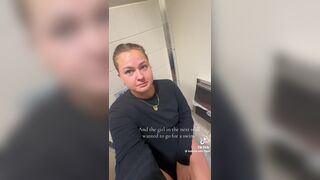 BBW pooping while restroom flooded