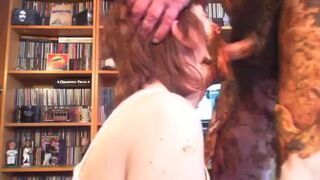 Scat couple enjoying scat blowjob