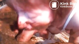 Scat couple enjoying scat blowjob