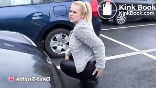 Pooping at Parking Lot