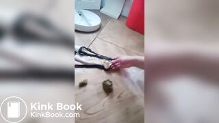 Hard poop while doing squats