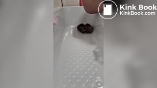 Indian girl poo on her slippers